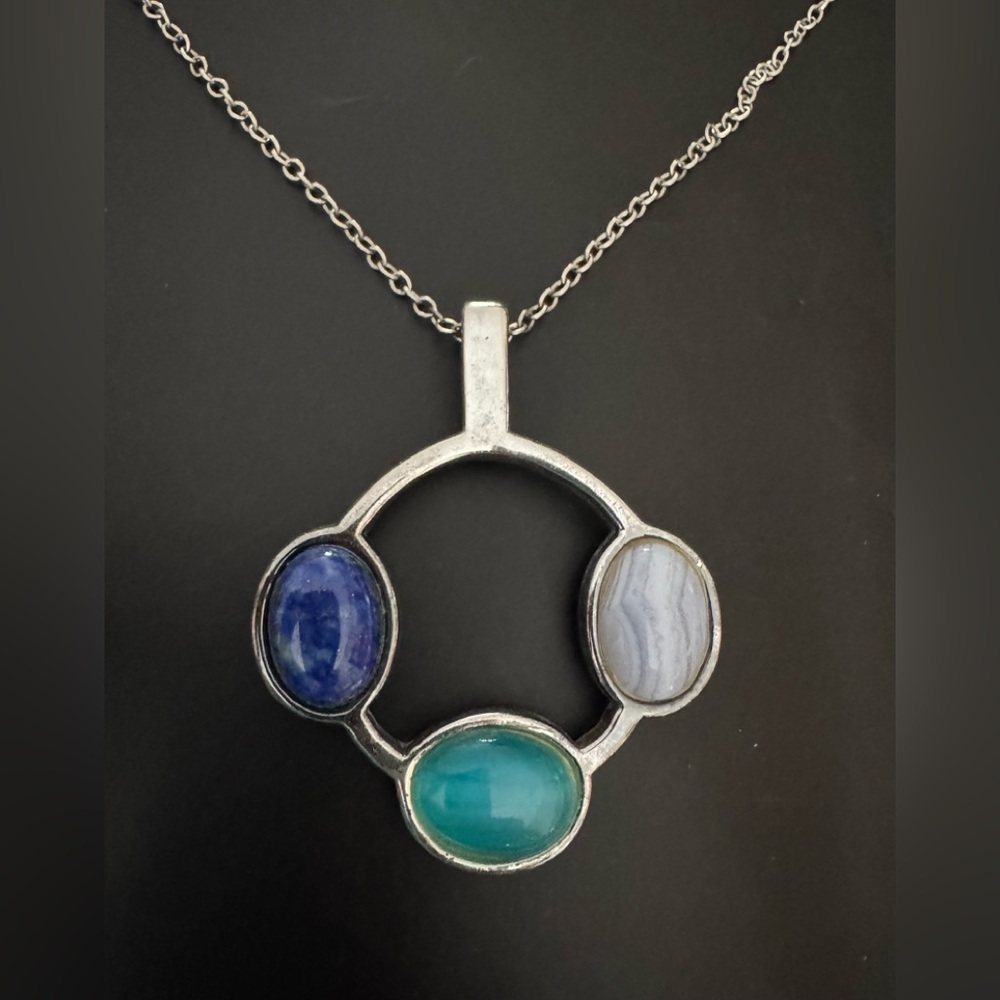 Simon Sebbag Sterling silver gemstone pendant - Picture 4 of 7